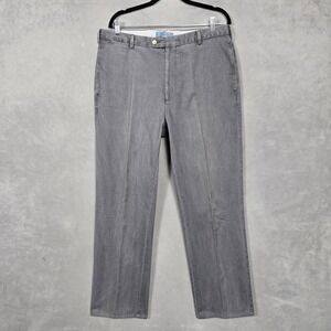Peter Millar Pants Mens 36x30 Gray distressed Soft Touch Twill Pima cotton
